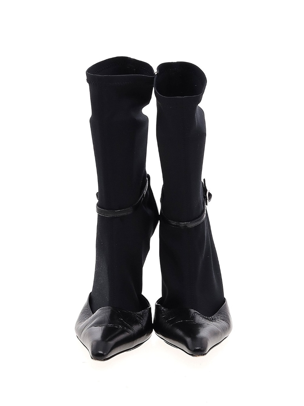 Alexander Wang Black Stiletto Sock Ankle Booties - Picture 1 of 11
